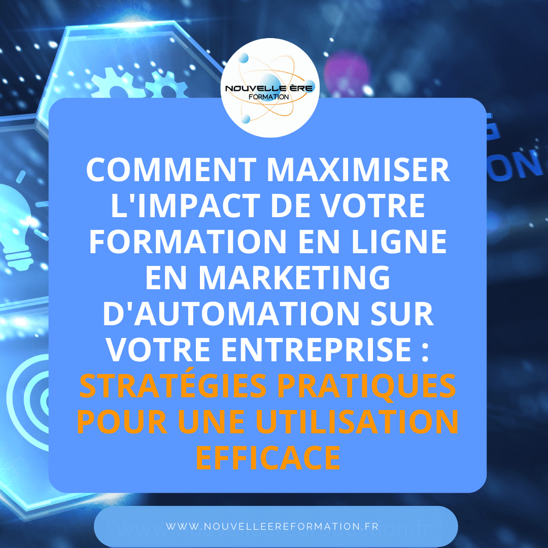 Strat Gies Pratiques Formation En Marketing D Automation